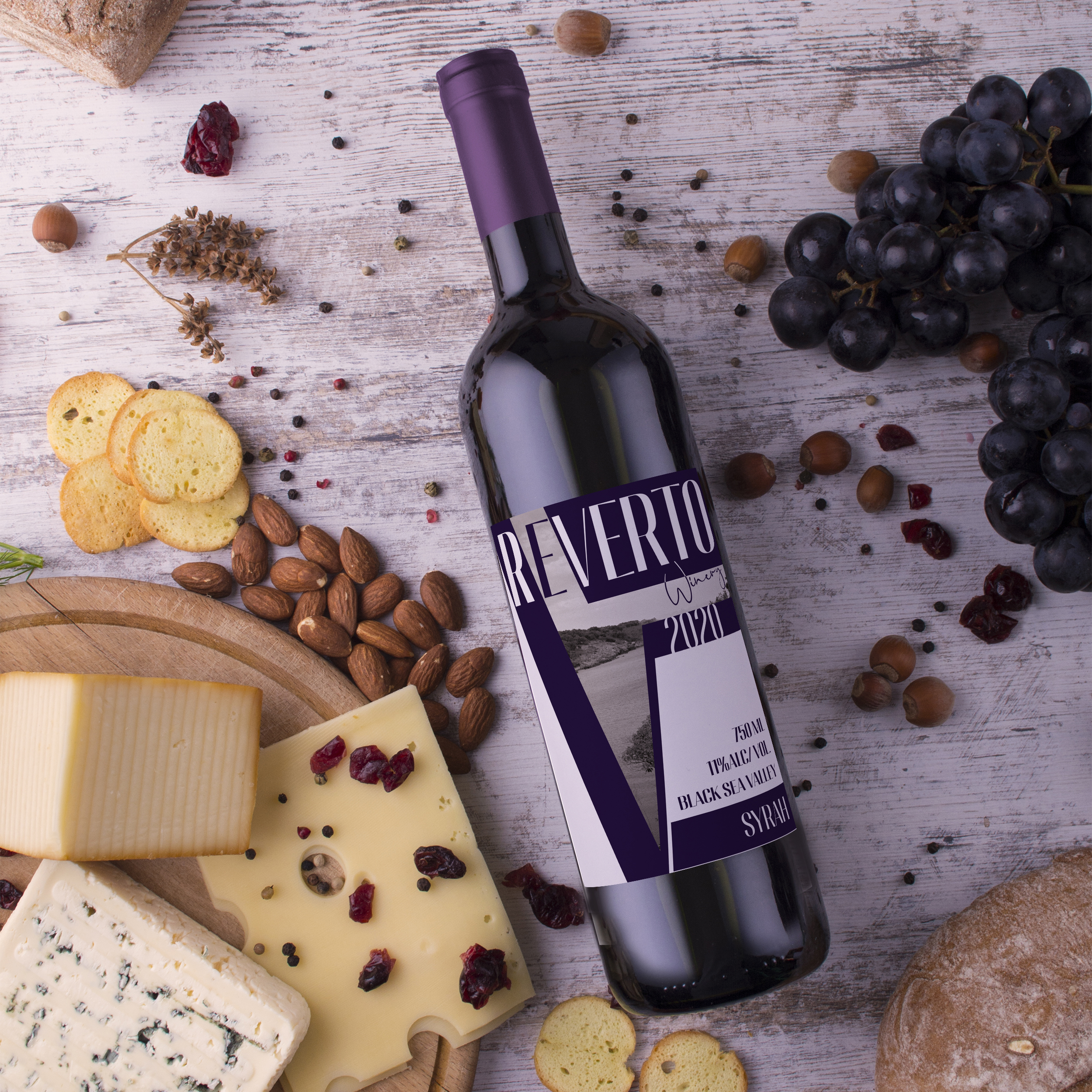 Reverto Winery — label context